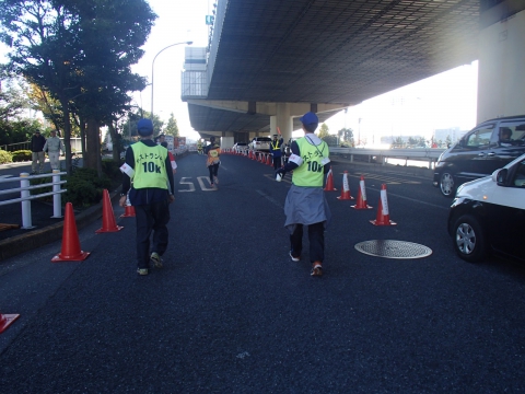 持ち場最終ランナー通過